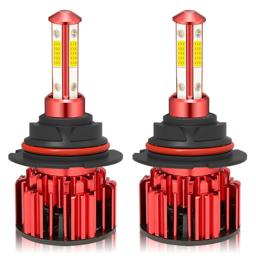 20pcs 4-sides 9007 LED Headlight Bulbs Kit 6500K White High Low Beam Light Bulb