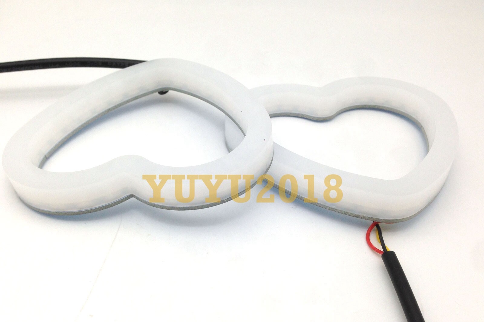 Dream color heart halo ring Flow series Chasing RGB LED Turn Signal DRL lamp