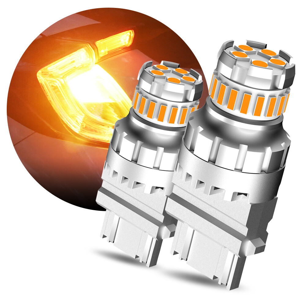 2x 3157 LED Turn Signal Amber Lights Bulb for Chevrolet Silverado 1500 1999-2013