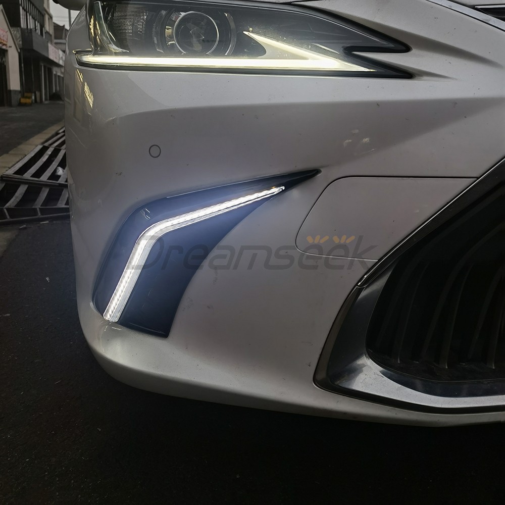 LED Daytime Running Light DRL Fog Day Driving Lamp For Lexus ES350 ES300h 2019+
