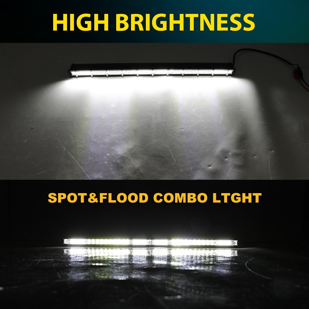 COLIGHT LED Light Bar 20 inch White Off Road Spot & Flood Combo For Trucks SUV
