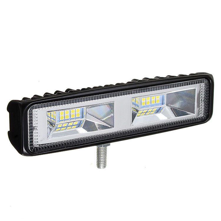 2x 6inch 48W LED Work Light Bar Flood Fog Lamp Offroad Driving Truck SUV ATV