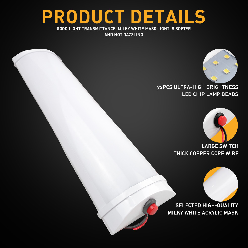 New RV Interior Led Ceiling Light Boat Camper Trailer Single Dome 12v 1000LM EJJ