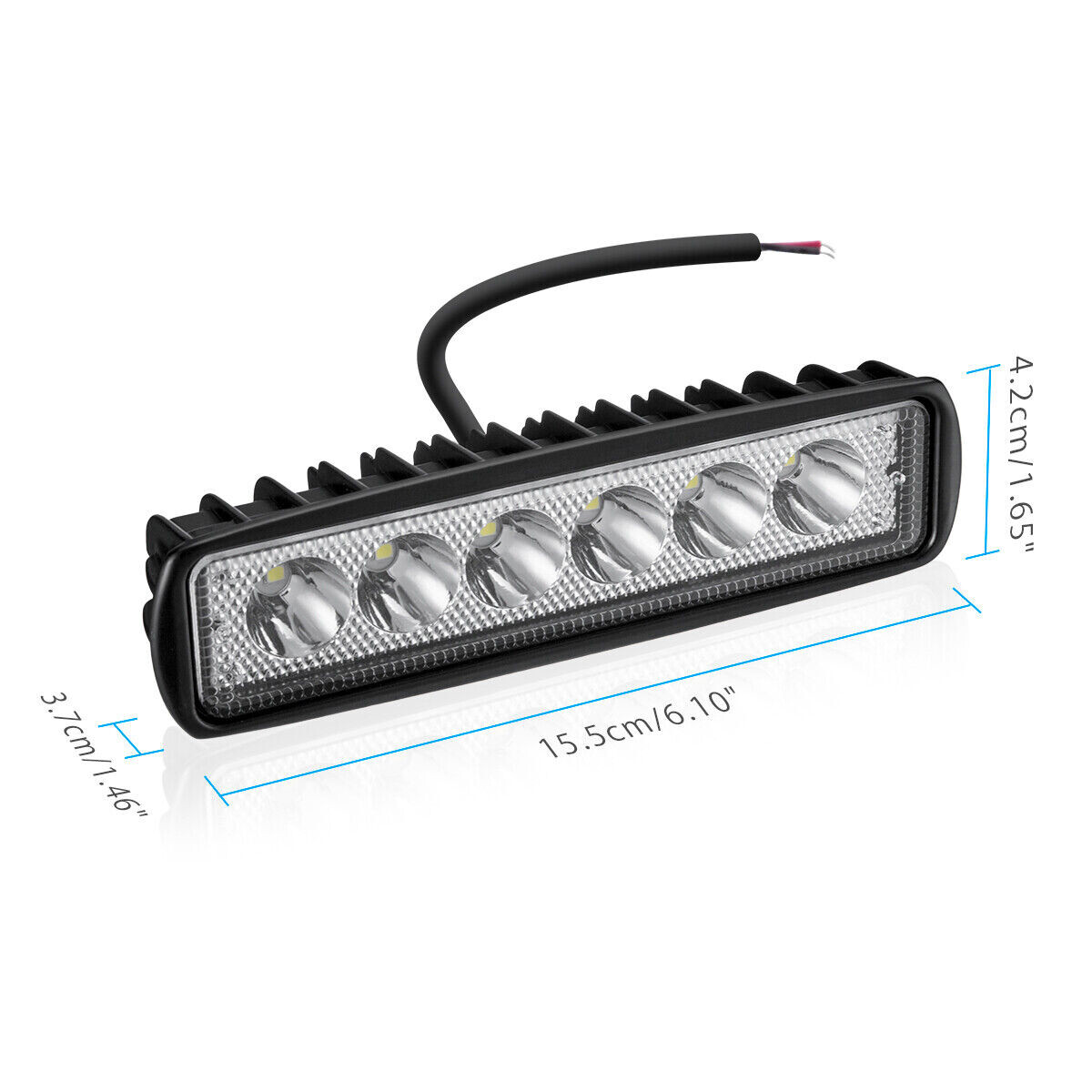 2x 6inch 48W LED Work Light Bar Spot Pods Fog Lamp Offroad SUV ATV Driving Truck