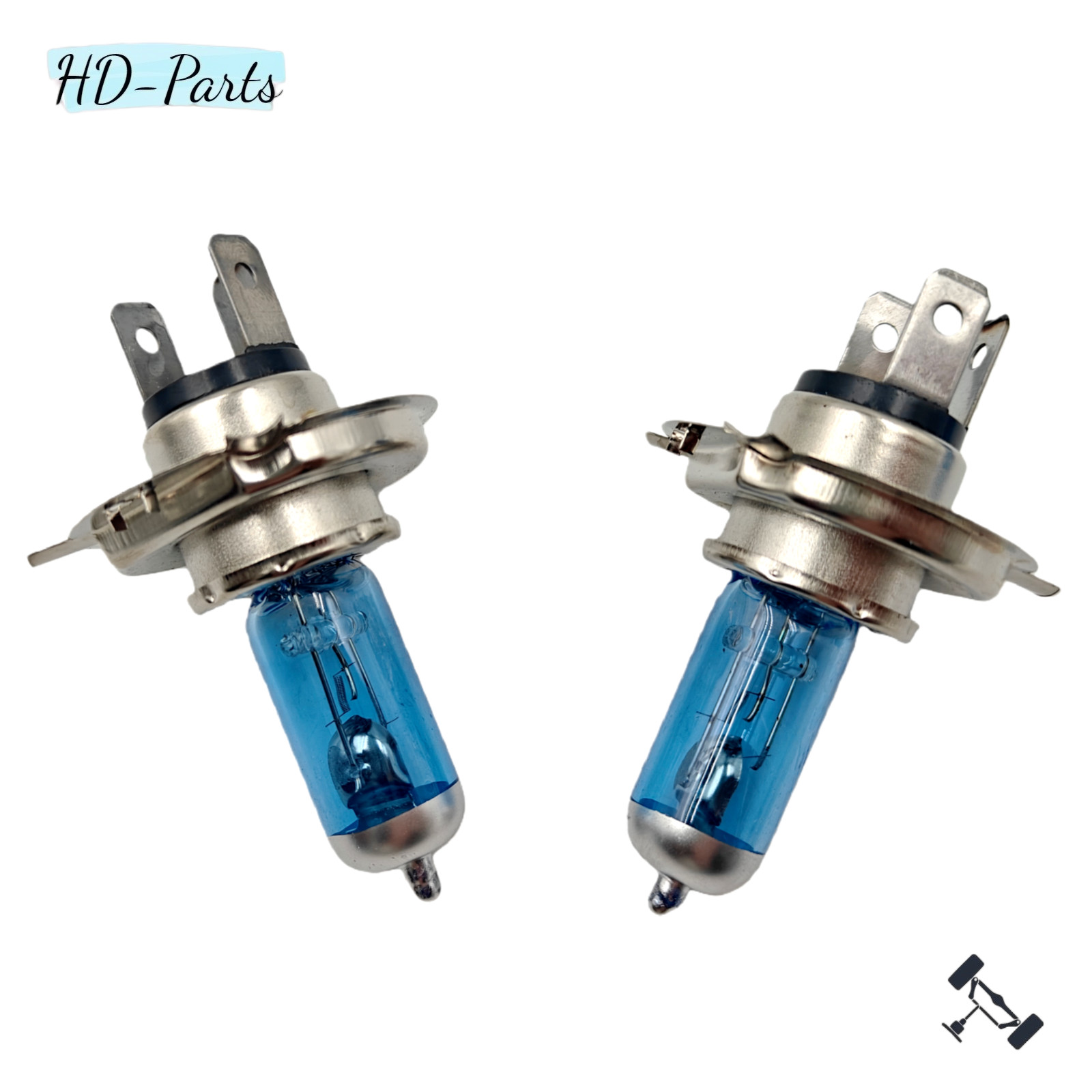 2pcs Bulbs H4 9003 Bright Halogen 100W Bulbs Headlights Lamps WITH Warm new