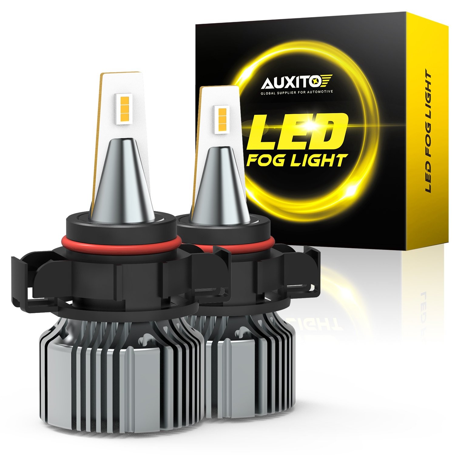 AUXITO Super Bright Daytime Running Light 3000K Amber 5201 H16 LED Fog Light
