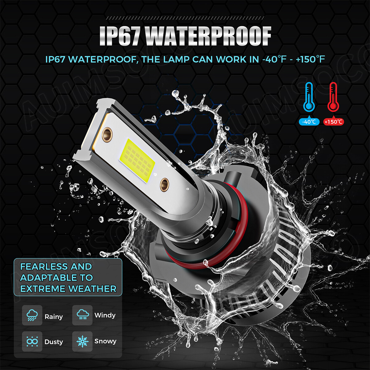 For BMW 540i 1995 4Pcs 9005 9006 LED Headlight High Low Beam Bulbs Super Bright