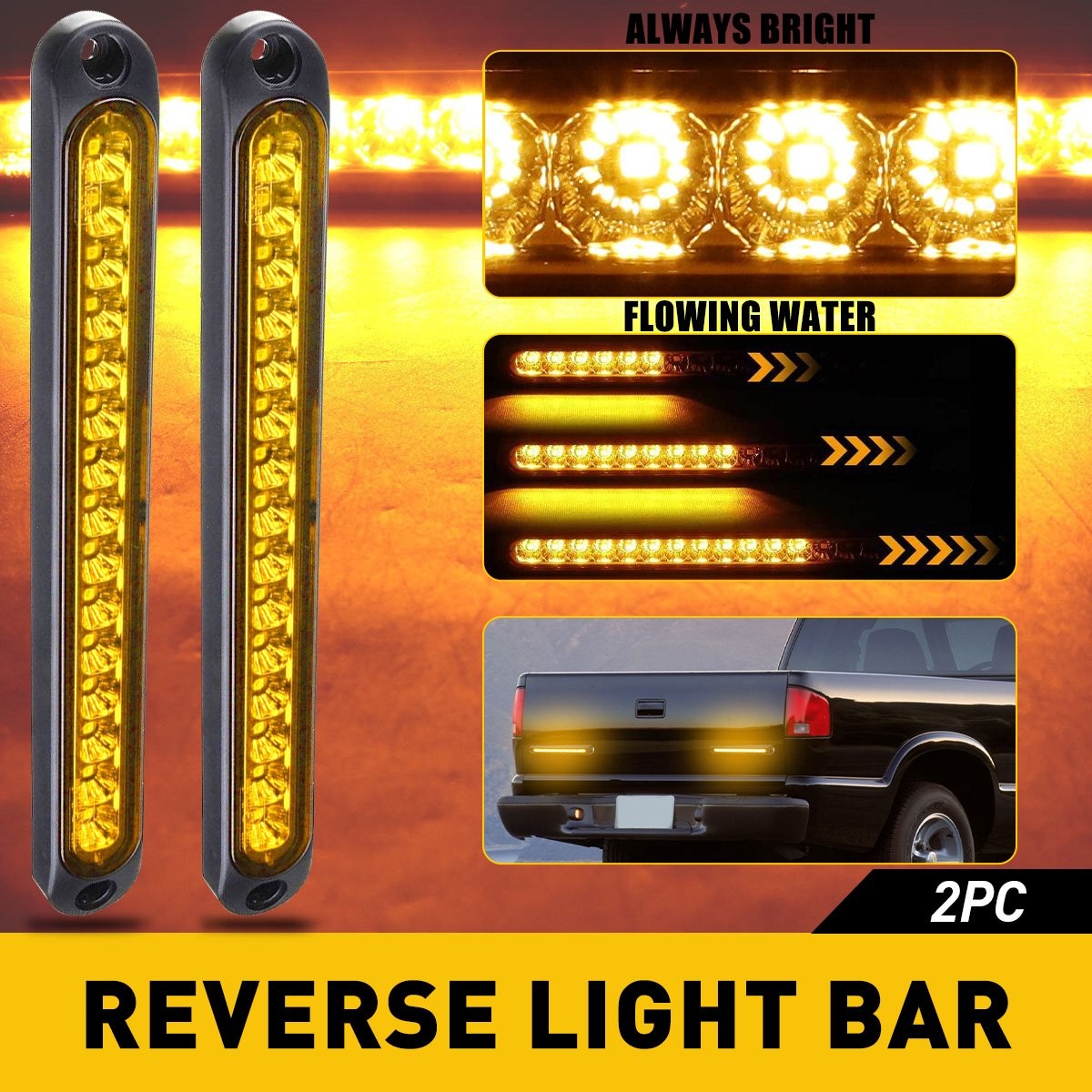 2X SMOKED LED SIDE MARKER LAMP TURN SIGNAL FLOWING LIGHT AMBER SEQUENTIAL BRIGHT