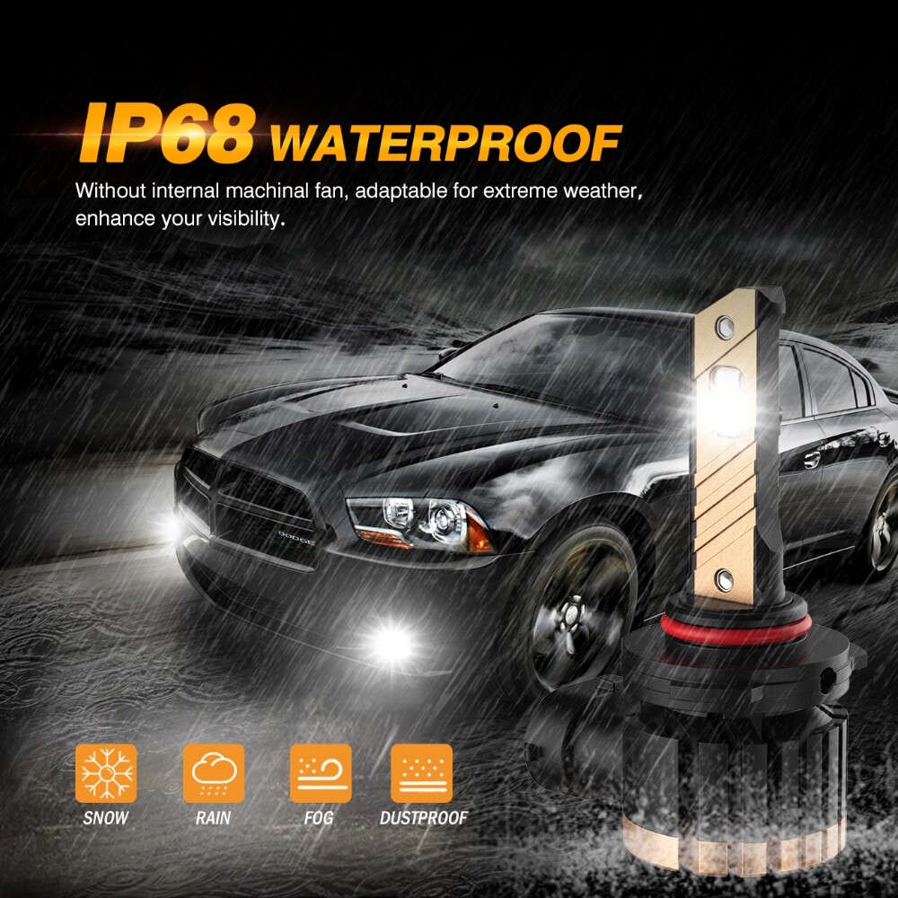 For Dodge Durango 2011-2013 AUXBEAM 6000K Canbus LED Headlight + Fog Light 3000K