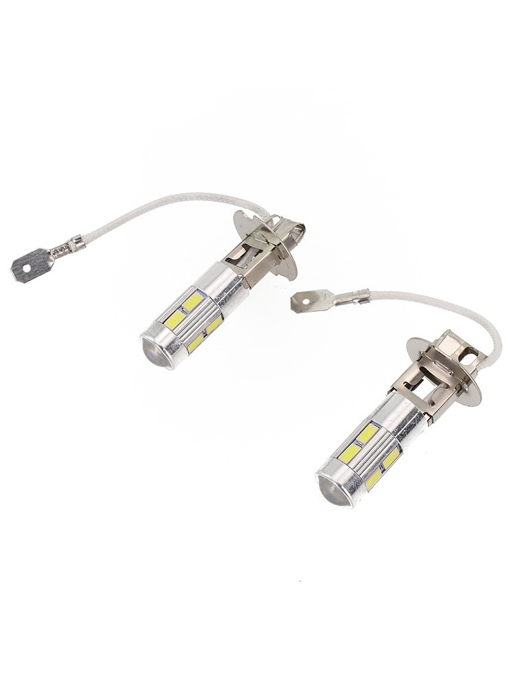 2X H3 50W 6000K White High Power Car LED Fog Driving Lights Bulbs DC 9V To 30V