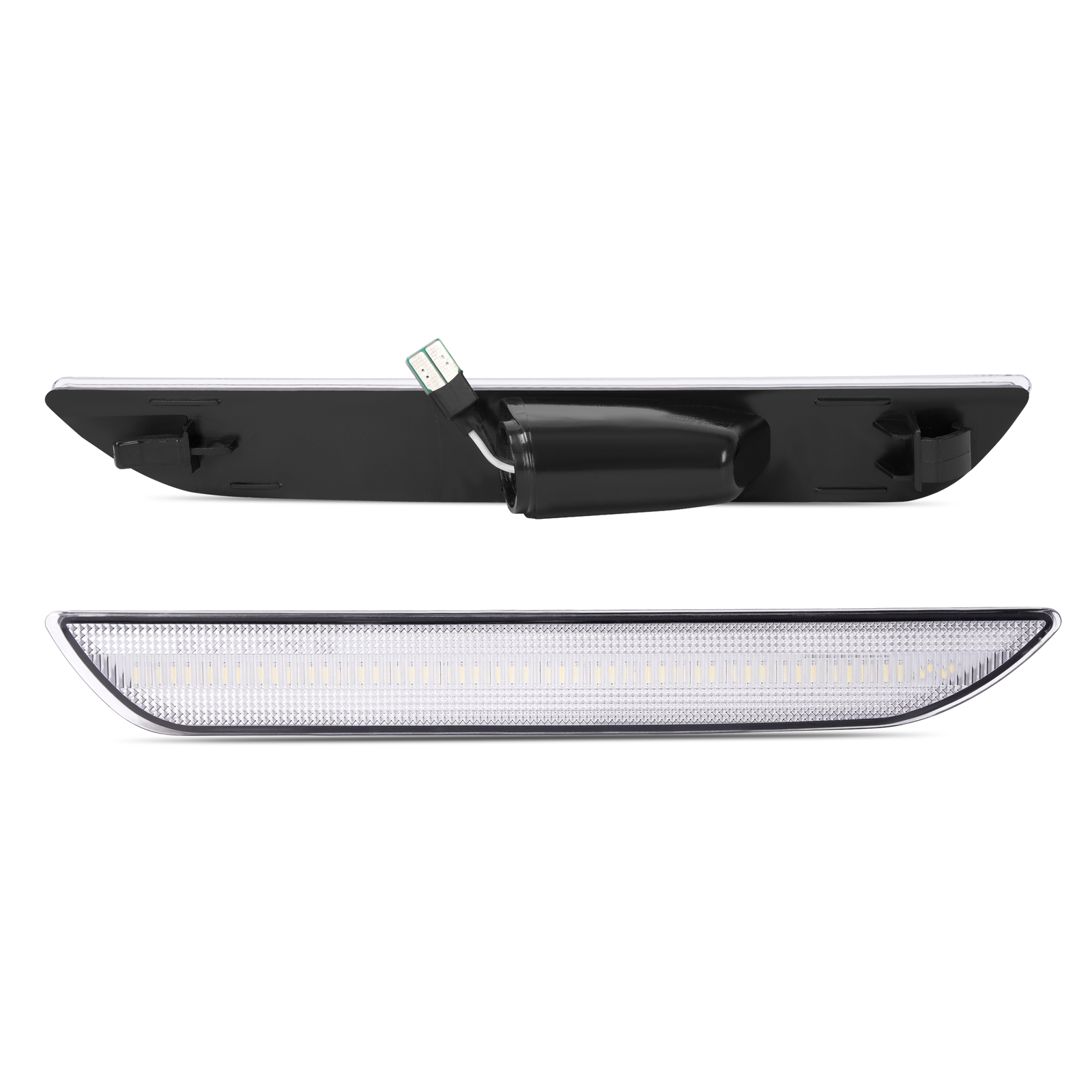 Rear Clear LED Side Marker Lights Bumper Lamps For Ford Mustang 2015-2023 LH&RH