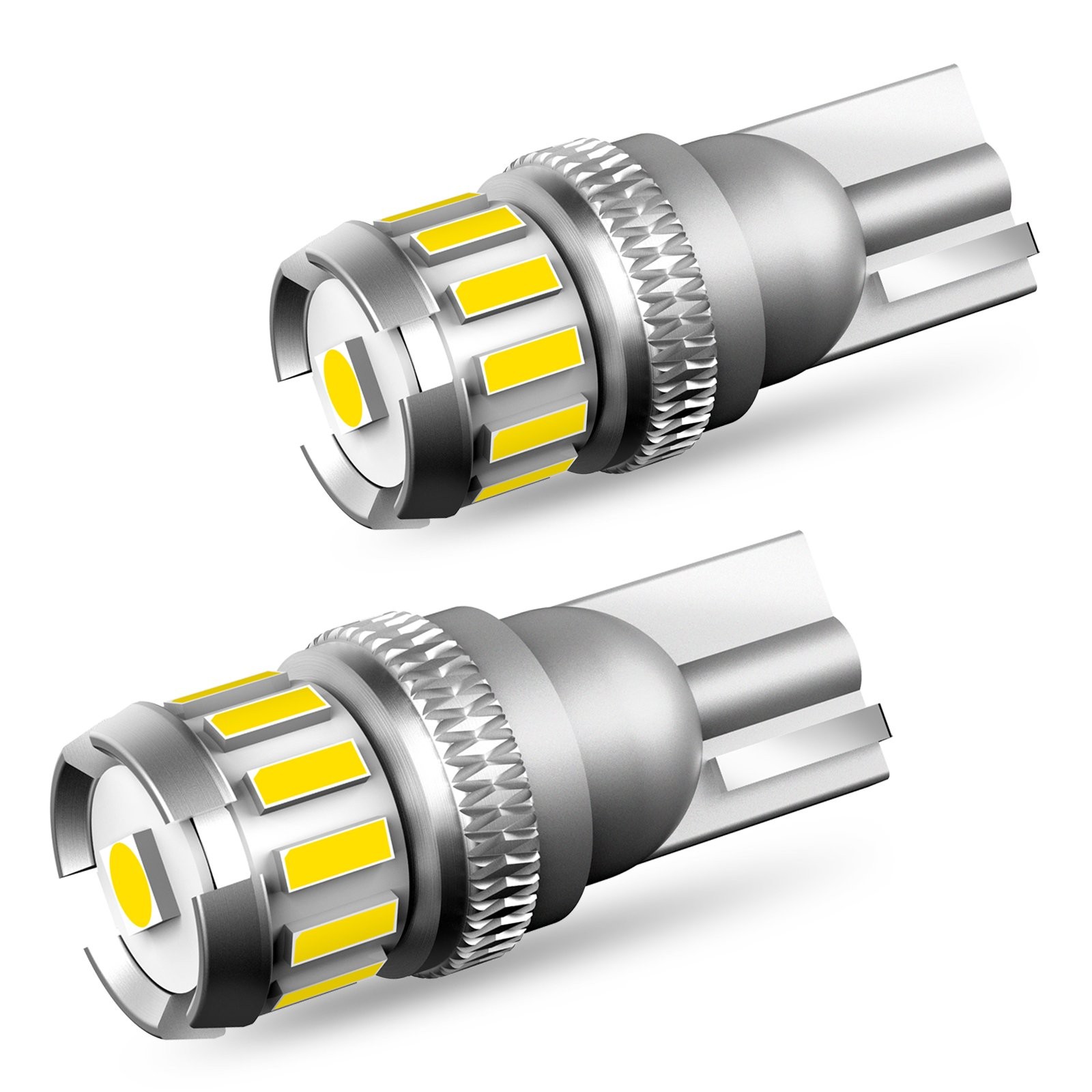 T10 168 194 2825 LED Front Side Marker Light Bulb 6500K Clear Cool White Canbus