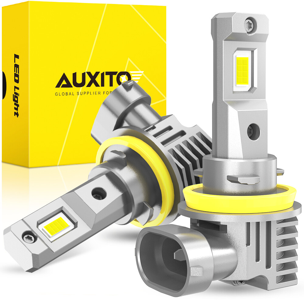 AUXITO H8 H11 LED Headlight Kit Low Beam Bulbs Super Bright 6500K White 40000LM