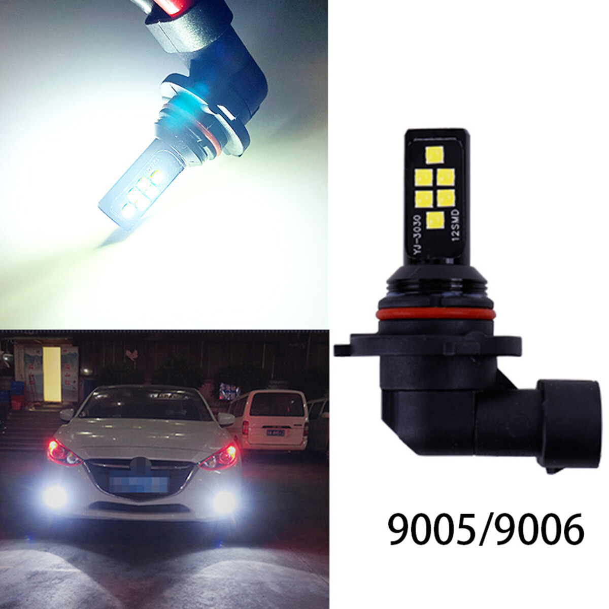 2x 9006 HB4 LED Bulbs Fog Driving Lights DRL Lamp Amber Yellow High Power