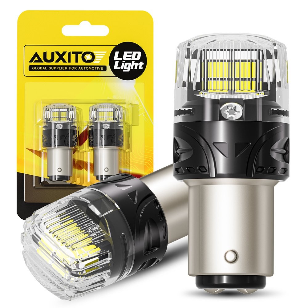 2x 1157 16SMD LED Tail Brake Stop Backup Reverse Turn Signal Light Bulbs White