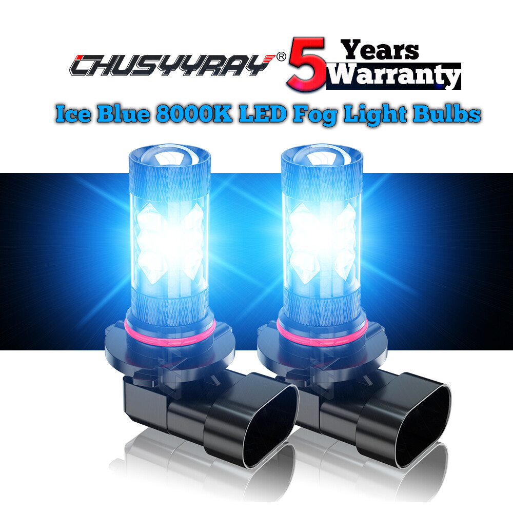 Fit For Chevrolet Silverado 1500 2003-2006 Ice Blue LED Fog Lights Kit Bulbs