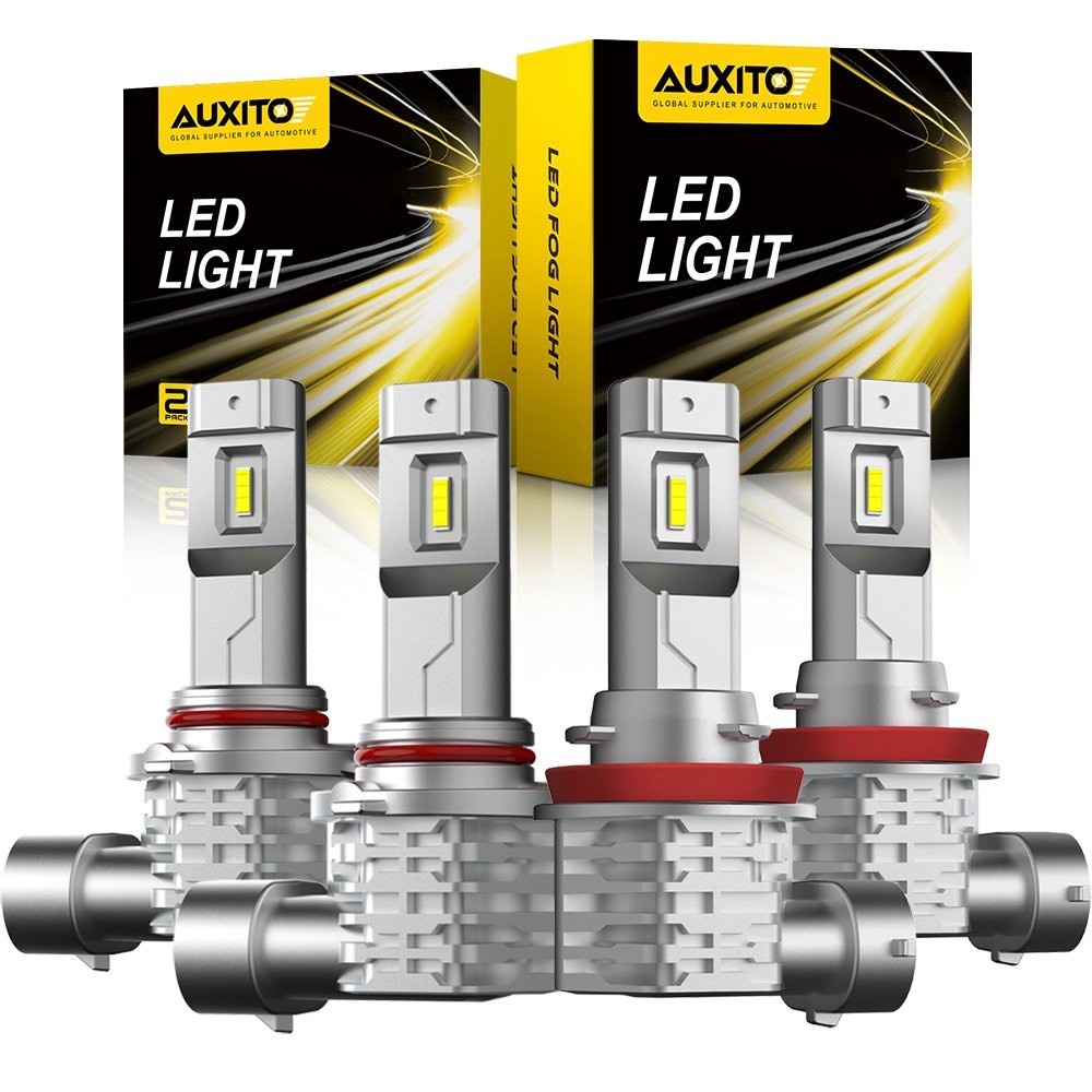 9005 LED H11 Super Headlight Set Bulbs Bright 6500K 360000LM White High Beam Low
