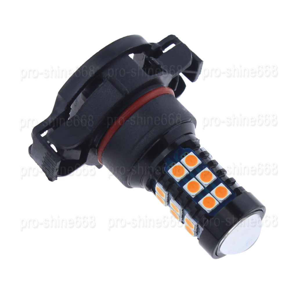 Amber Yellow LED Car Fog Driving Light Bulb Lamp 30SMD 3030 5201 9009 PS24W 5202