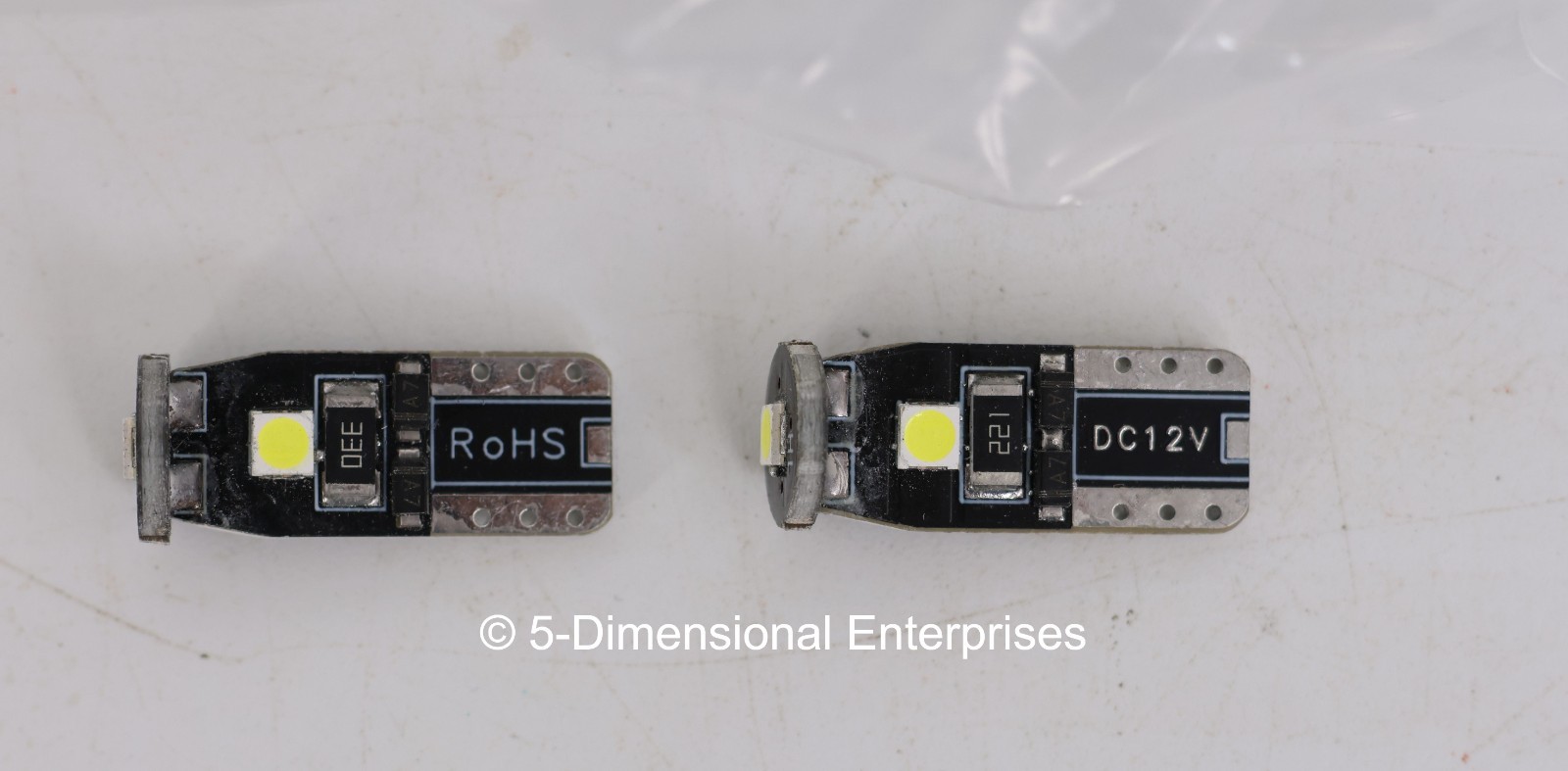 2 Pcs Car Turn Signal Light Honda Civic 2016-2021 IP68 Waterproof Mod Black LED