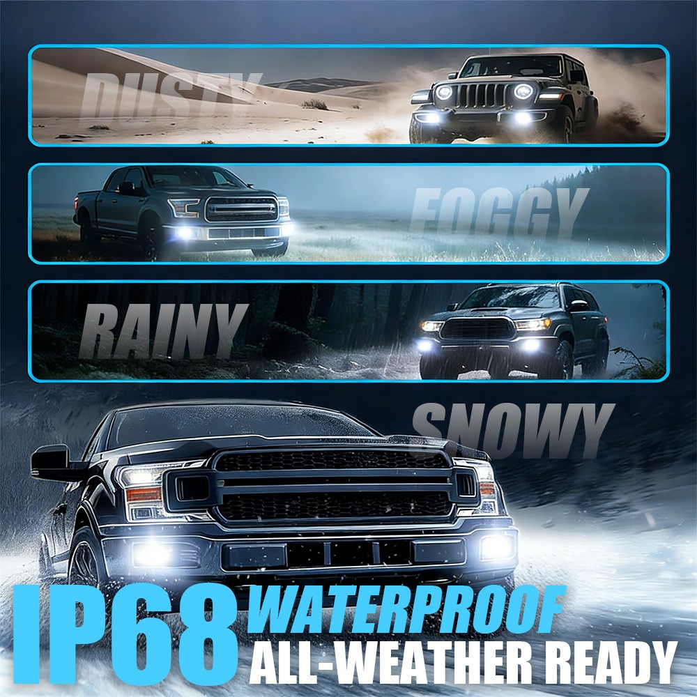 For Chevrolet SSR 2003-2004 6x White LED Headlight Hi/Lo Fog Light Bulbs Kit