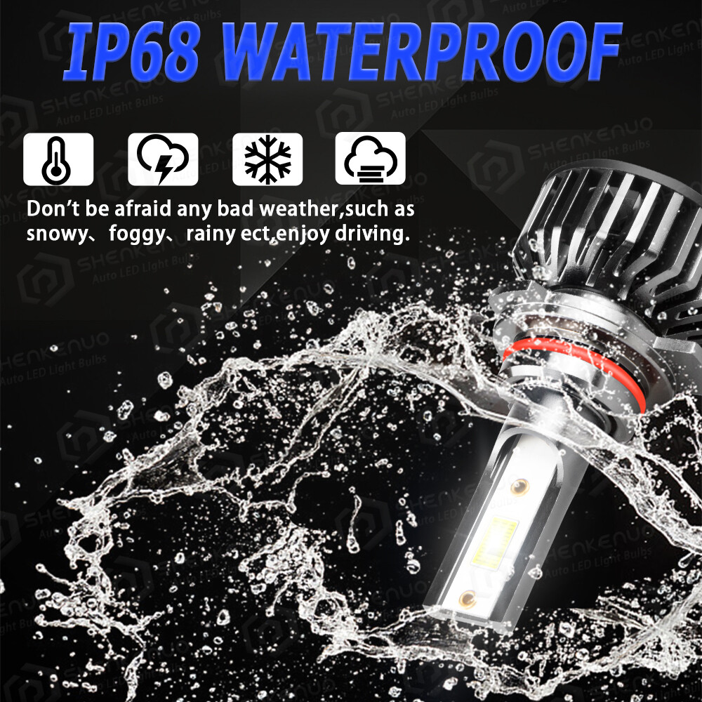 9012 LED Headlight 5202/H16 Fog Light Bulbs For 2014 2015 GMC Sierra 1500
