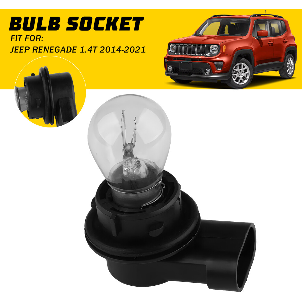For 2014-2021 Jeep Renegade Front DRL Daytime Running Light Bulb Socket 3-Pin 2X