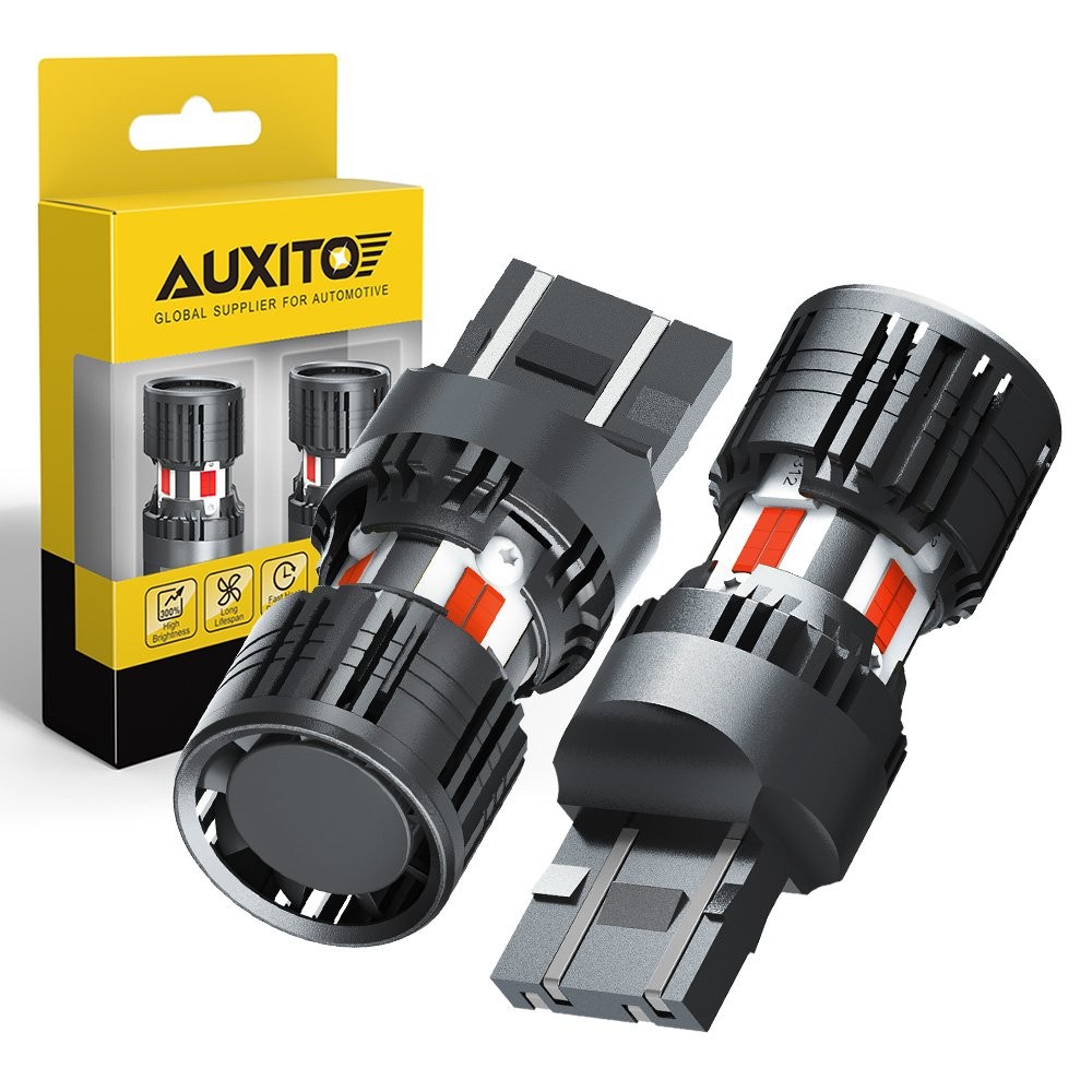 2-20X AUXITO 7443 Red Lamp Brake Tail Light Bulb Lamp Built-in Resistor DRL 4KP8