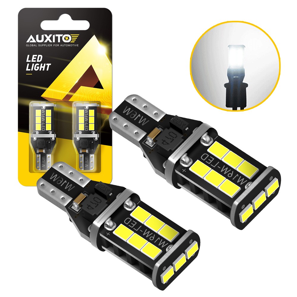 AUXITO T15 921 912 LED Reverse Backup Light Bulb 2400LM 6000K Super Bright White
