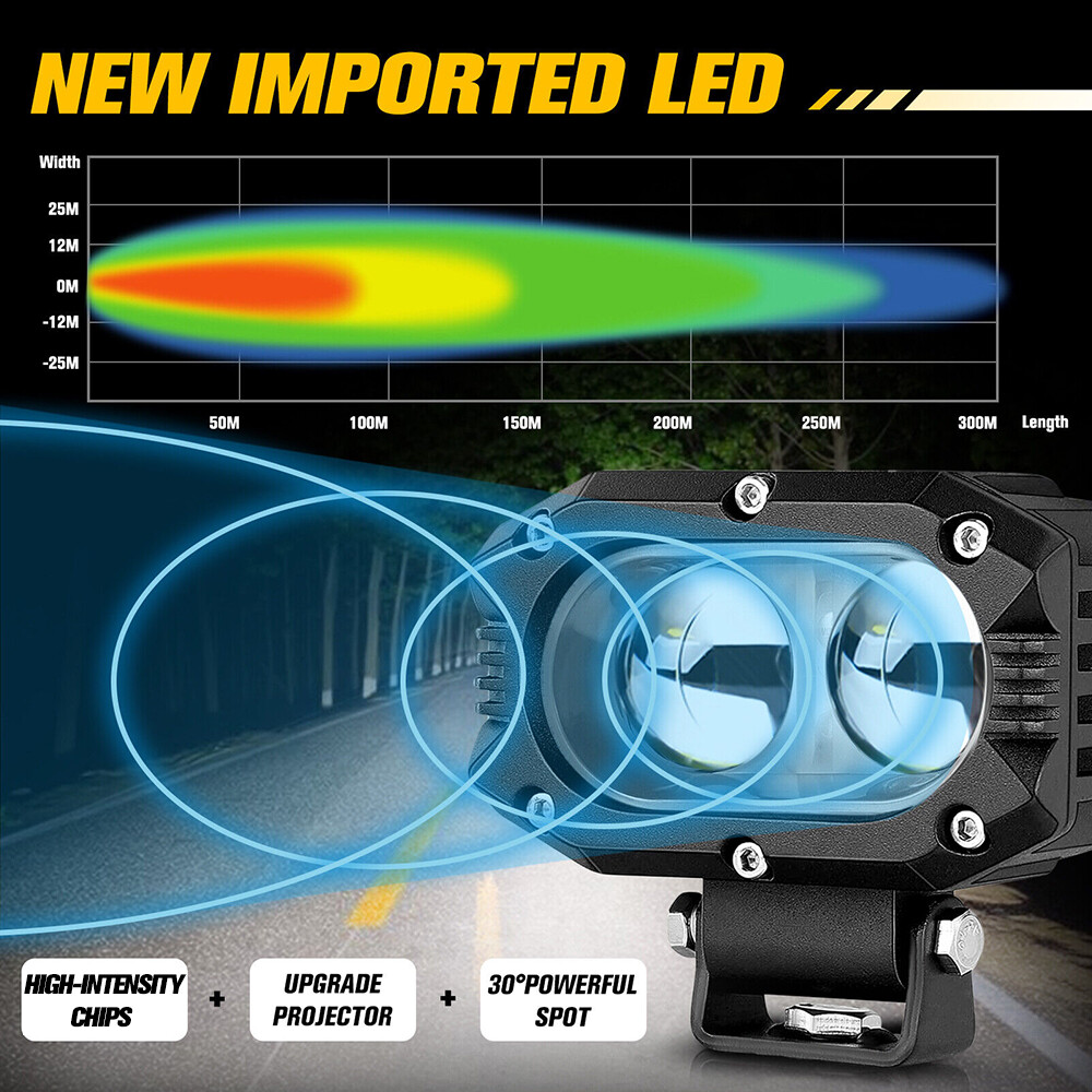 4inch 720W LED Work Light Car Spot Bar Off road Fog Lamp 4WD UTE ATV SUV Truck