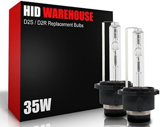 HID Xenon Replacement Bulbs – D2S/D2R/D2C – 5000K Bright White Pair