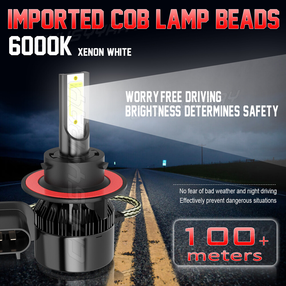For 2004-2014 Ford F150 6000K LED Headlight Hi / Lo + Fog Light Bulbs Combo 4x
