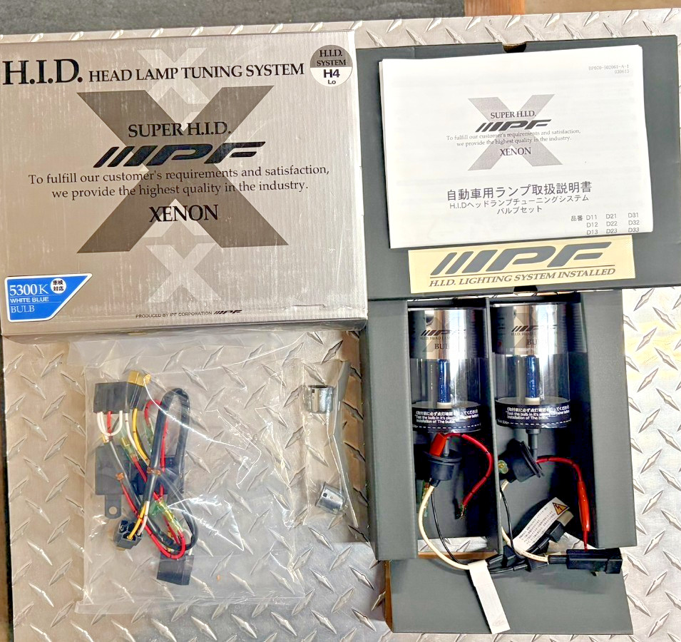 IPF HID Conversion Kit JDM Super HID Xenon Clear & White Blue Made in Japan NOS