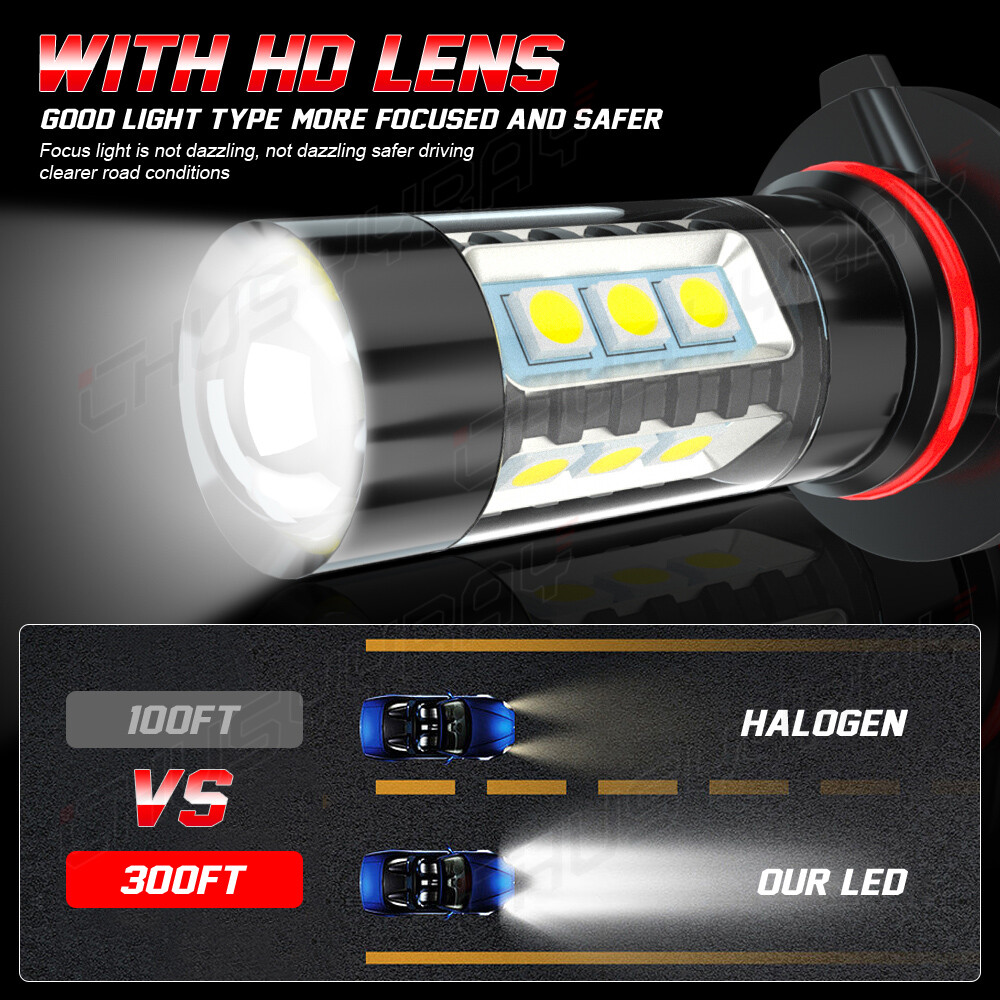 For Dodge Nitro 2007-2009 LED Headlight High Low Beam Fog Light Bulbs Combo Kit