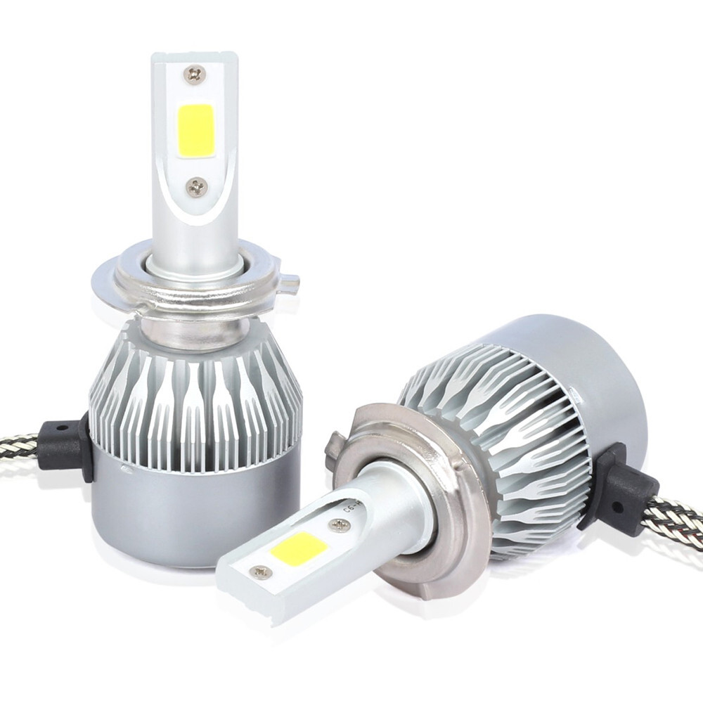 2x H7 LED Headlight Bulbs Kit Hi/Lo Beam 280W 720000LM Super Bright 6000K White