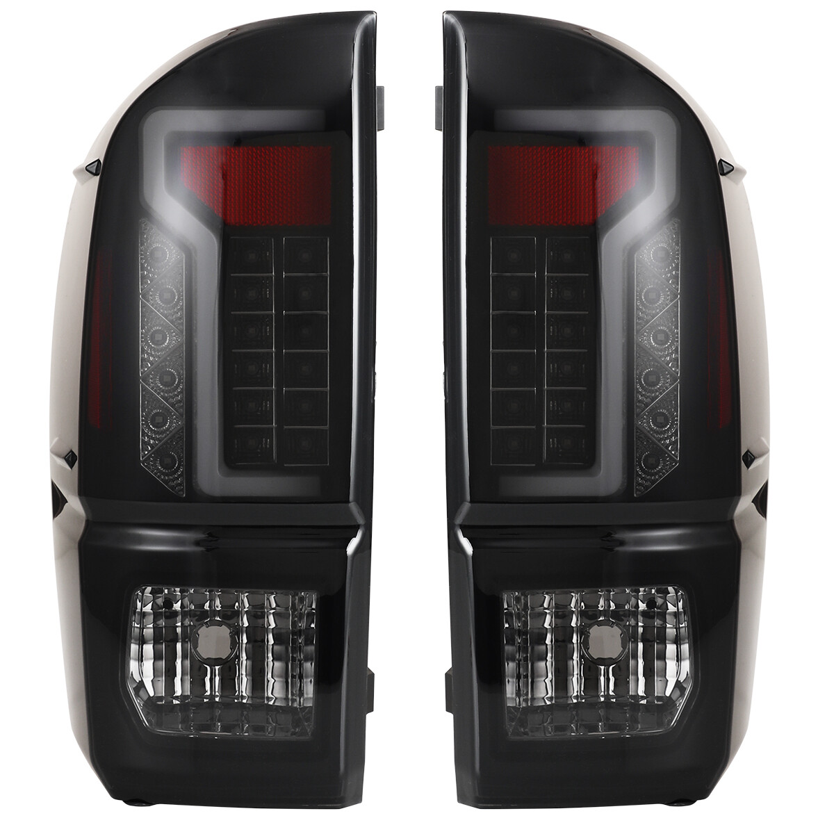 For 2016-2023 Toyota Tacoma Pickup Tail lights LED DRL Brake Lamp Smoke Lens
