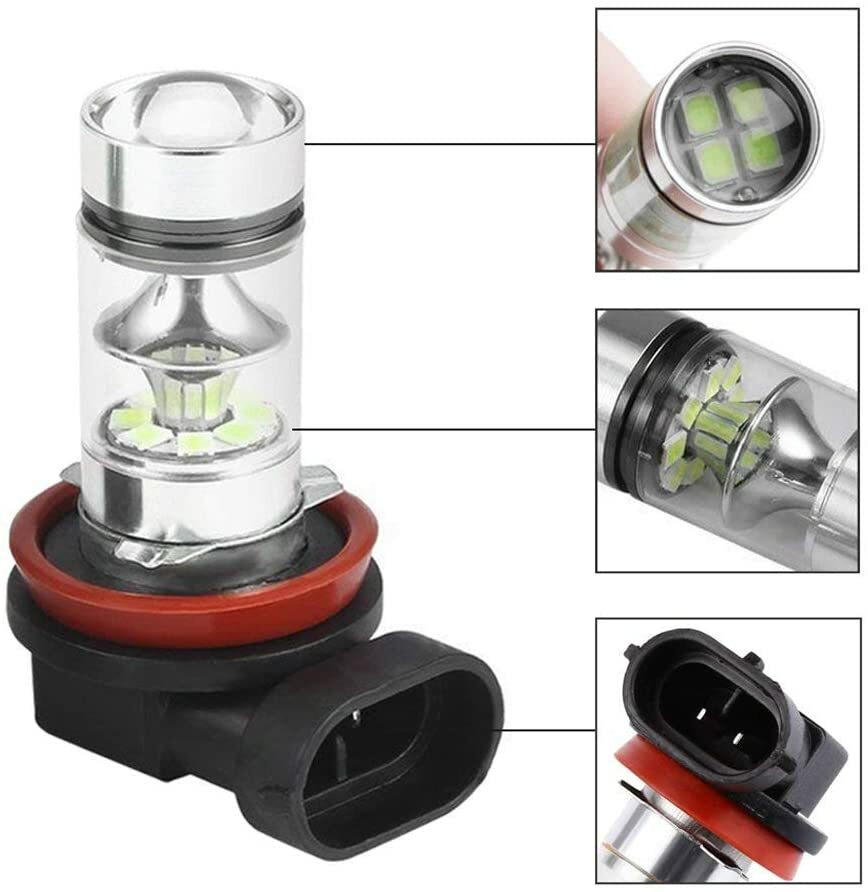 2x 9005 HB3 8000K Ice Blue 100W LED Headlights Bulbs Kit Fog Light DRL Lamps