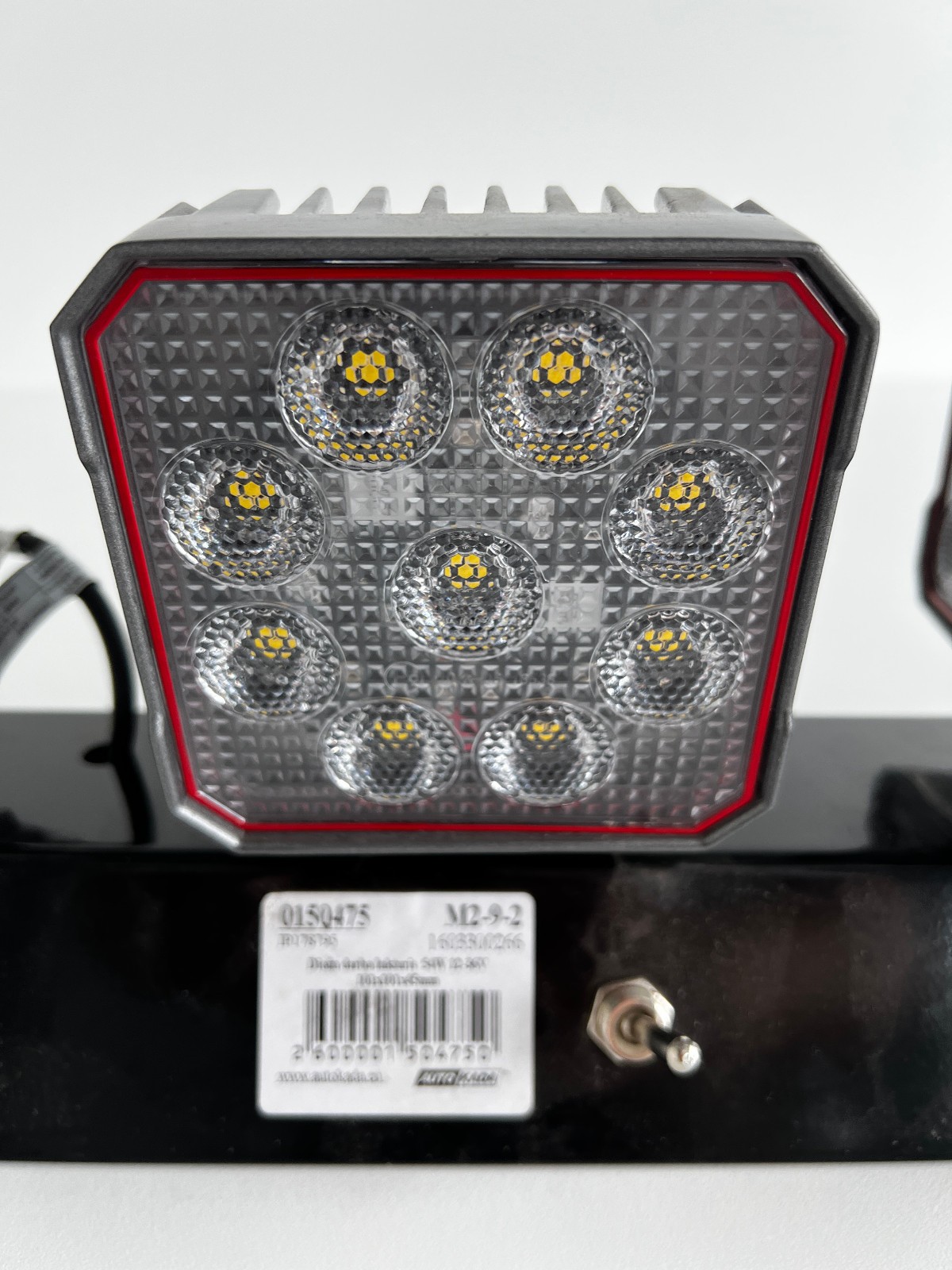 LED Working lamp 54W 12-36V 101x101x45mm 8100Lm IP67-IP69K, DT, R10, CE, RoHS