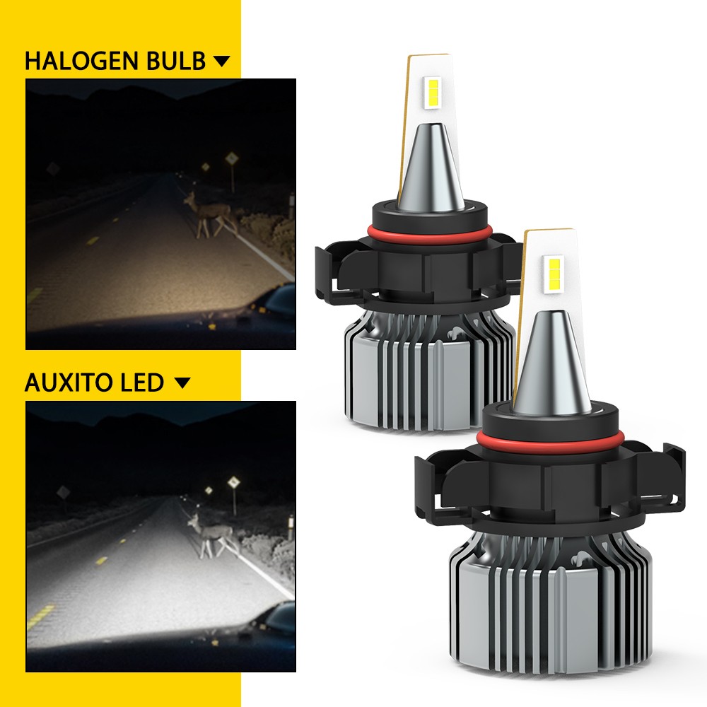 AUXITO Amber/White LED 5202 5201 H16 Fog Light Daytime Running Light 4000LM 28W