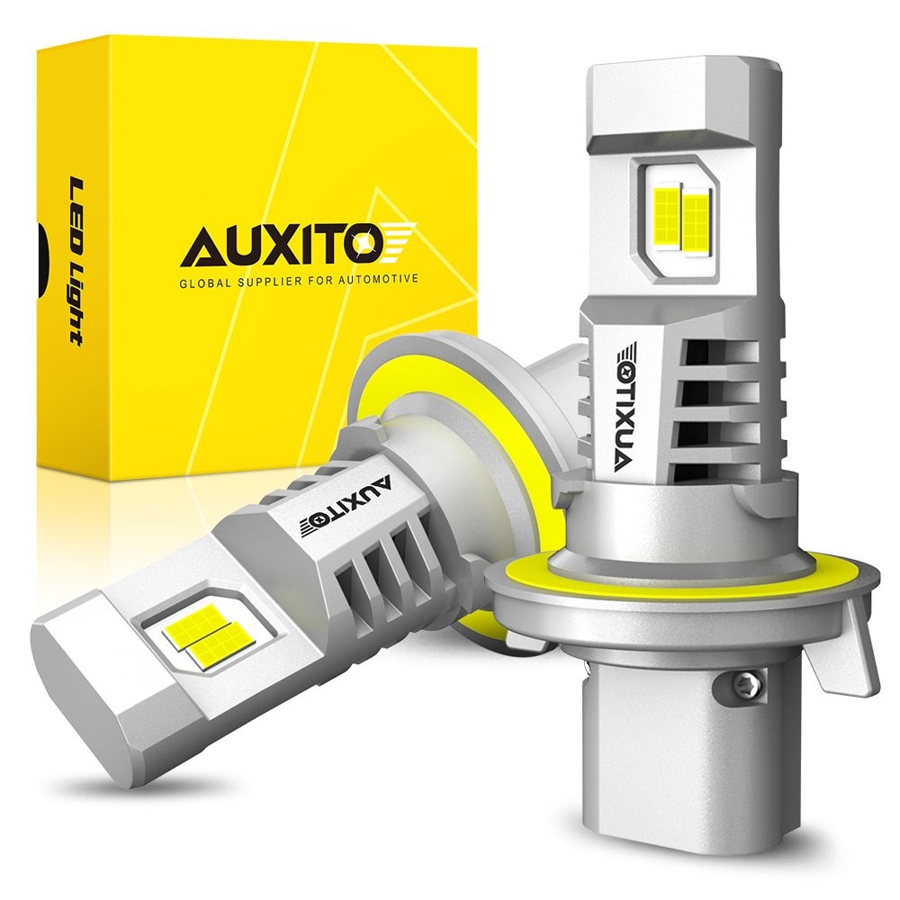 2Pcs AUXITO H13 9008 White LED Headlight High Low Beam Bulbs Fog Light 60W 6500K