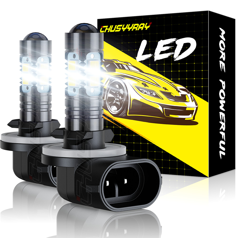 2 pack 881 LED Fog Light Driving Bulbs 862 886 889 894 896 898 Xenon White 6000K