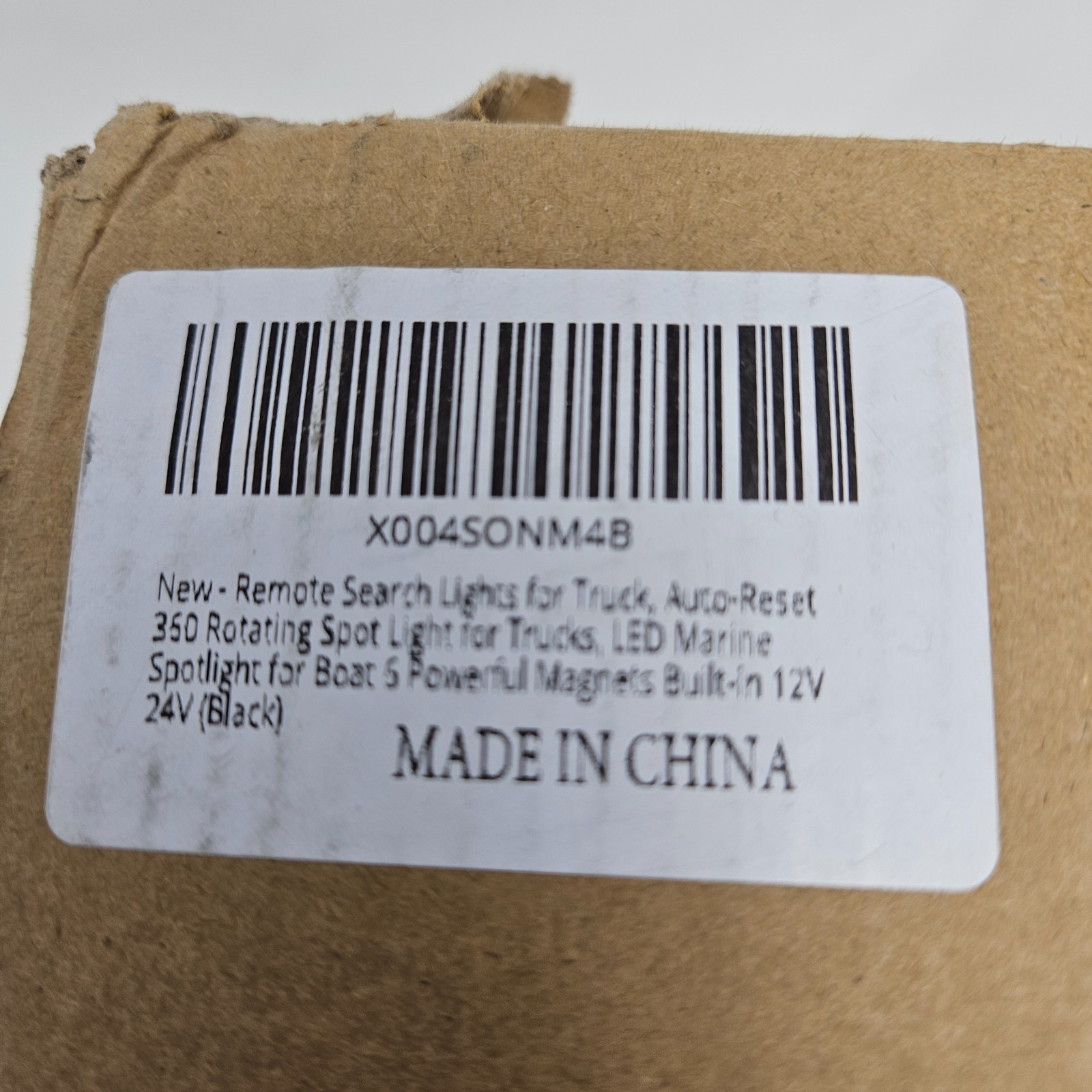 Remote Search Lights for Truck, Auto-Reset 360 Rotating, LED, 6 Built-in Magnets