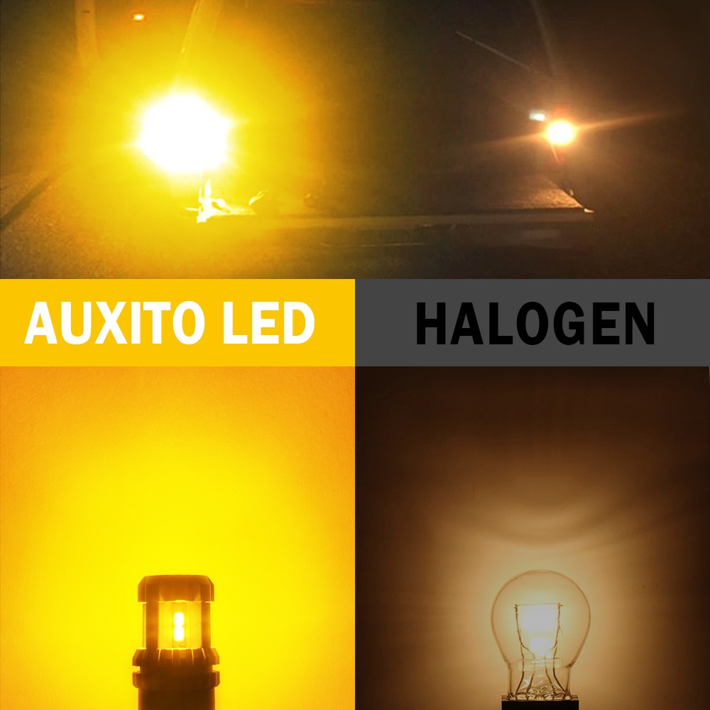 Amber 3157 3156 LED Backup Reverse Turn Signal Light Bulb No Hyper Flash 2-20x