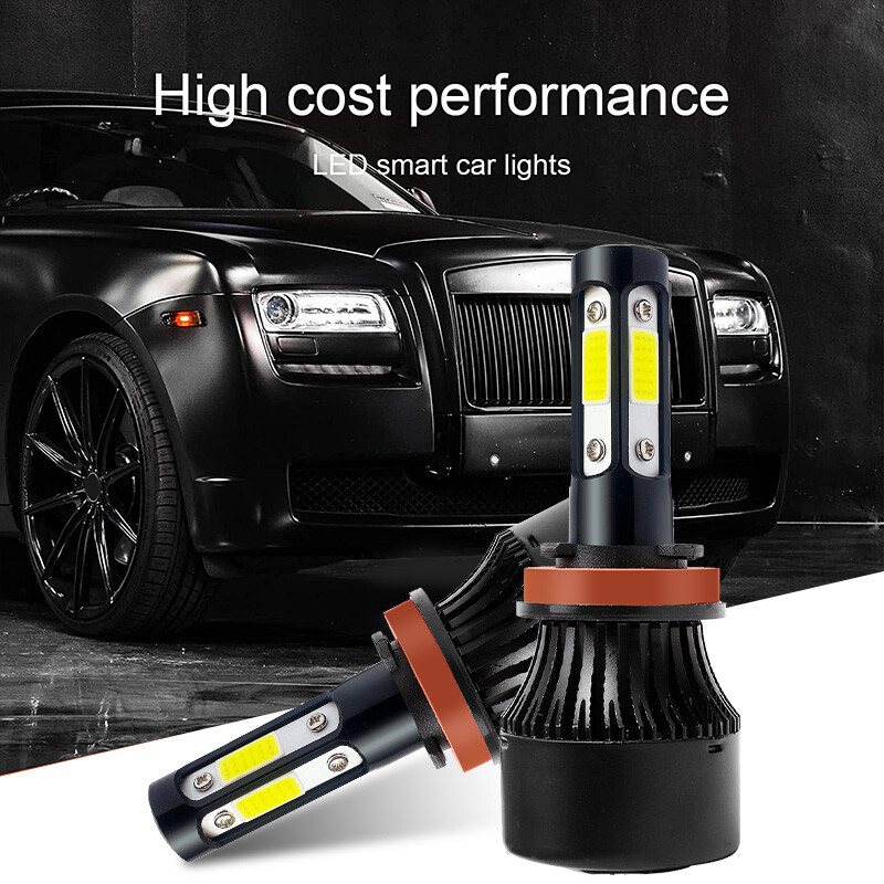 Combo 9005+H11+H11 LED Headlight Kit Fog light Bulbs High Low Beam 6000K White A