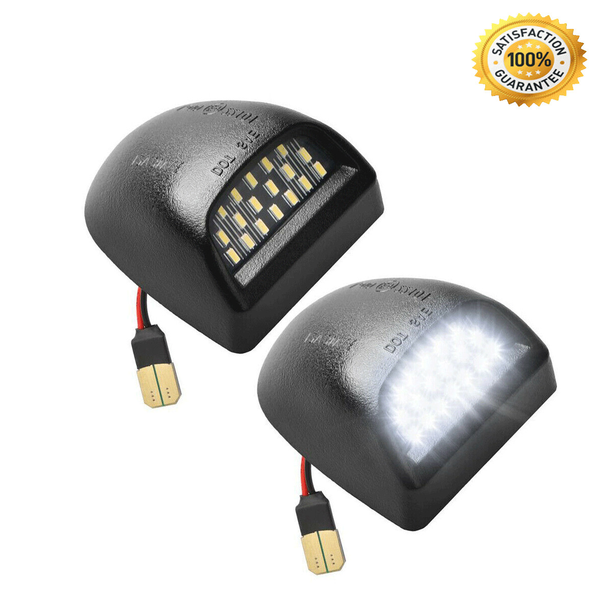 LED License Plate Light Assembly For GMC Sierra For Chevy Silverado 1500 2500 CT
