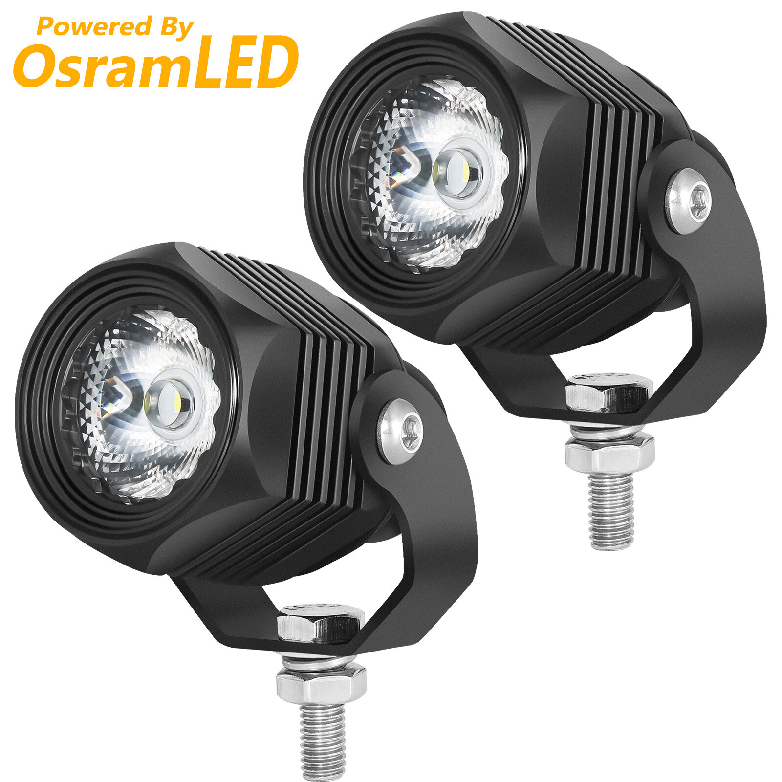 2x 2″ 20W LED Round Off Road Driving Spot Light Bar Pods Work 4WD ATV Motorcycle