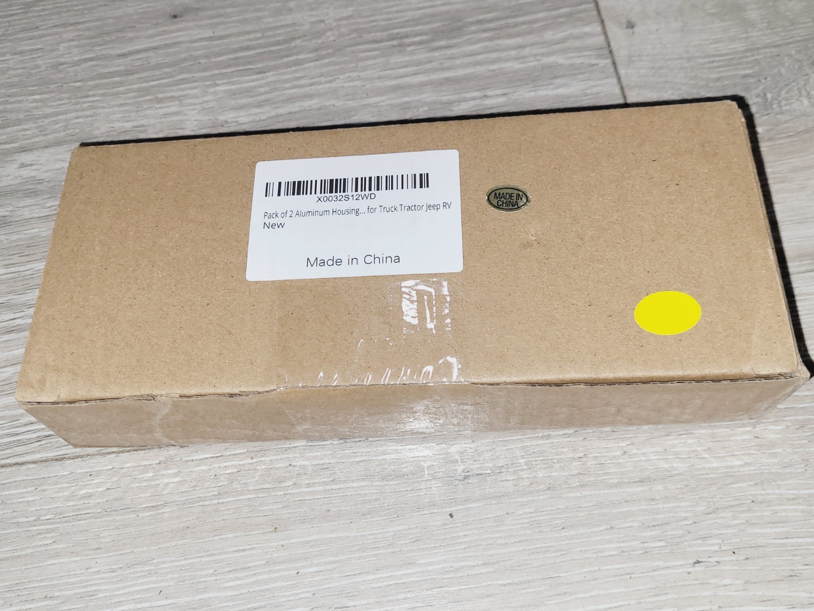 2 Aluminum Housing Amber LED Trailer Turn Signal 7.5 Inch, DOT Compliant
