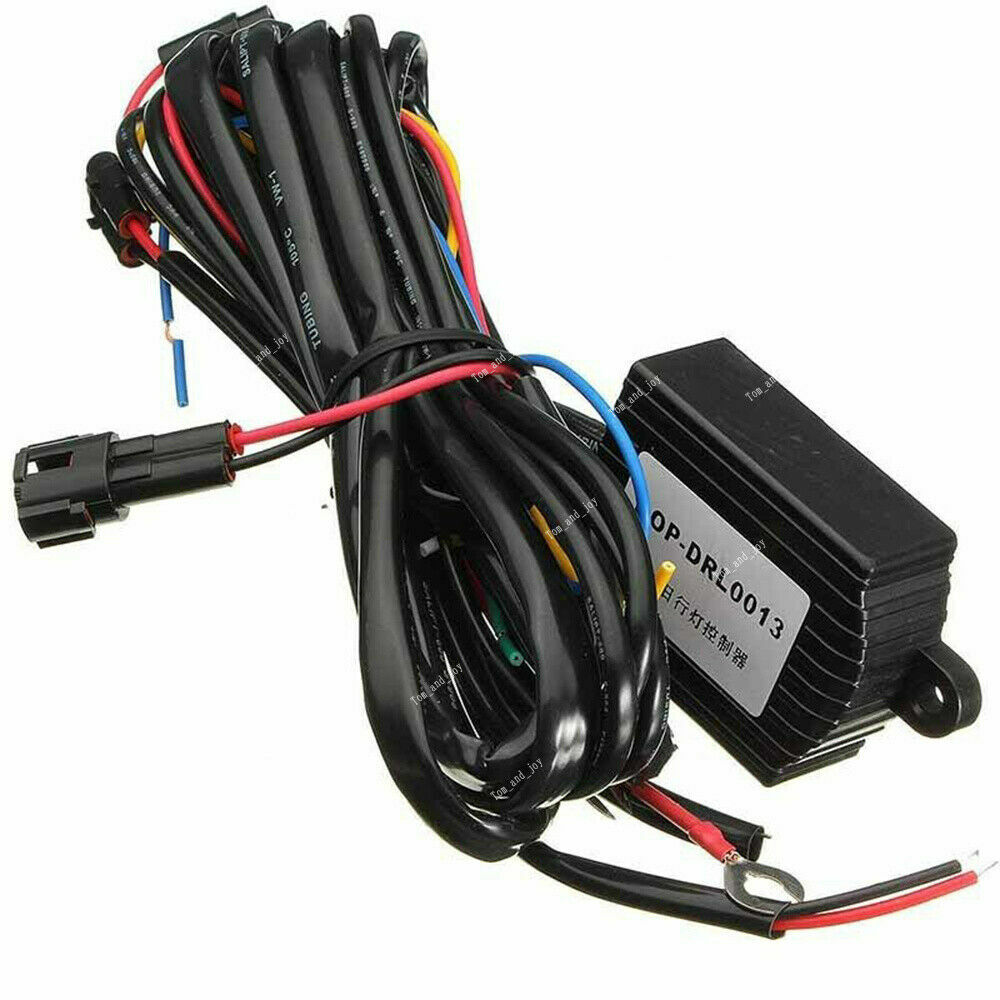 LED Daytime Running Light DRL Relay Harness Automatic Control On Off Module Box