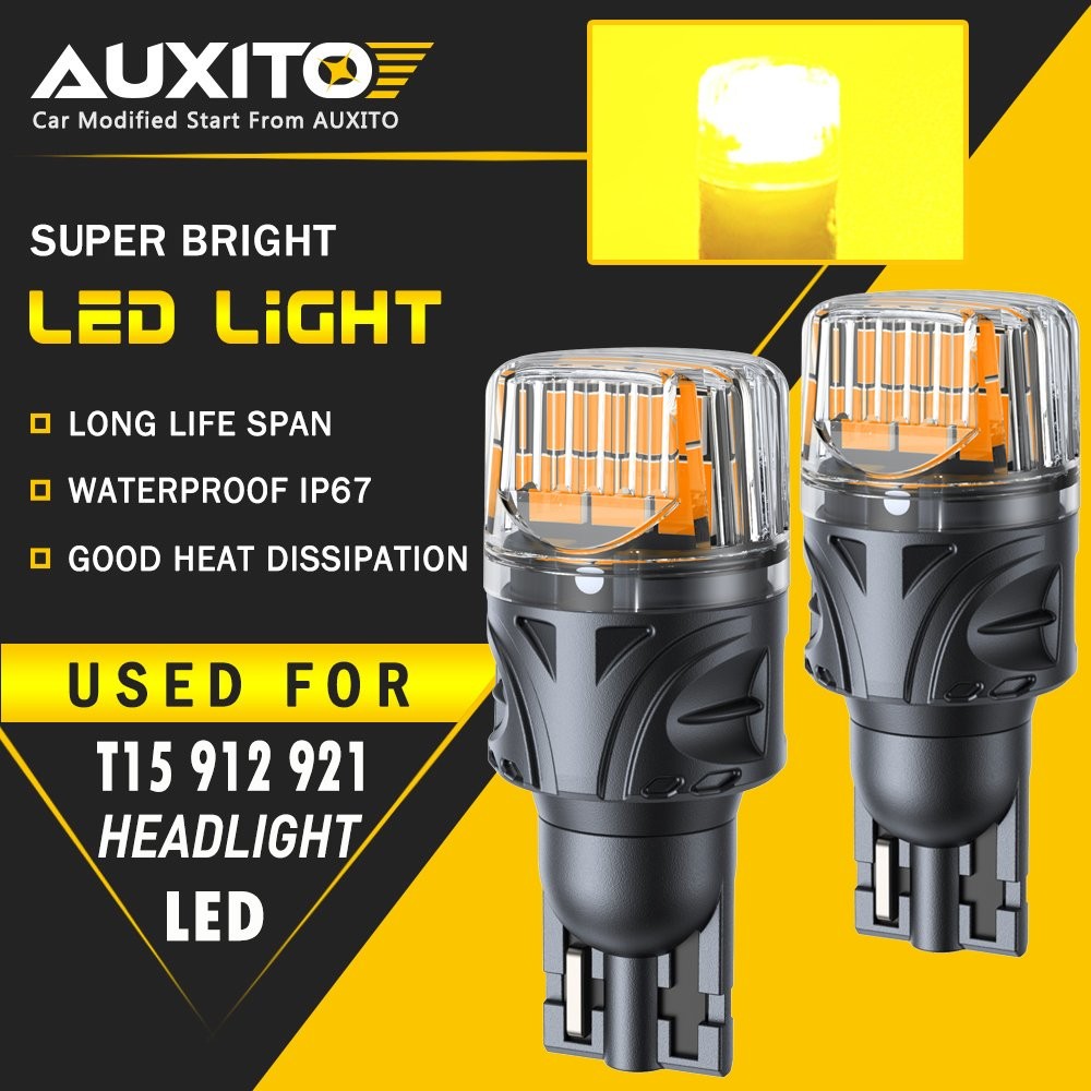 T15 921 912 LED BackUp Reverse Light Bulb For Subaru Hyundai Amber Yellow BRS EC