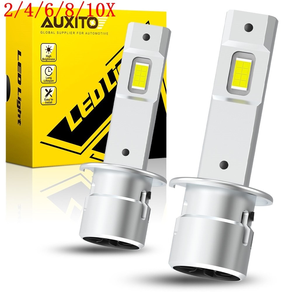 H1 LED Headlight High Beam or Low Beam Bulbs Conversion White Super Bright 2/4X