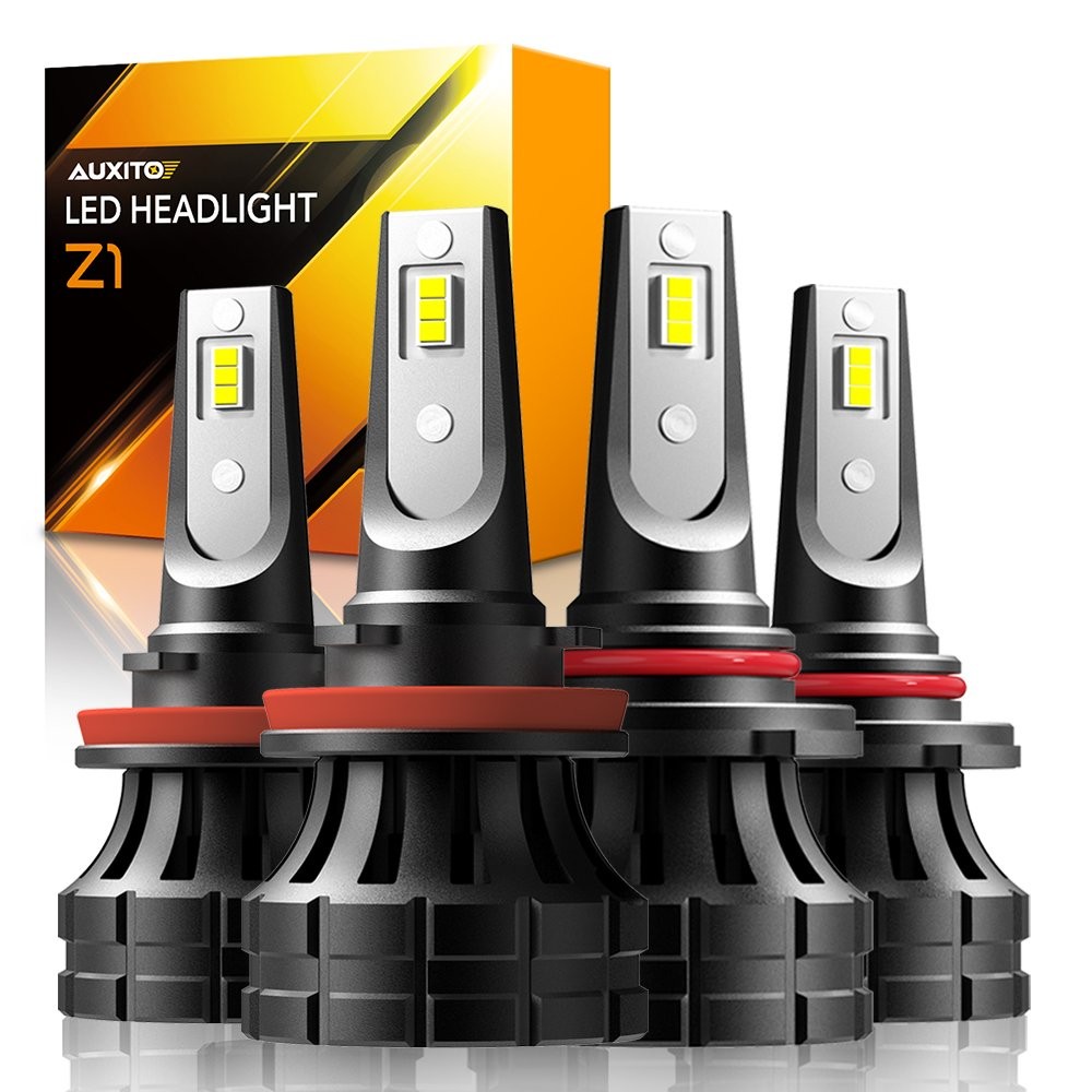 Z1PLUS SERIE Xenon White LED Headlight High Low Beam 9005 H11 Bulb Kit Autopart1